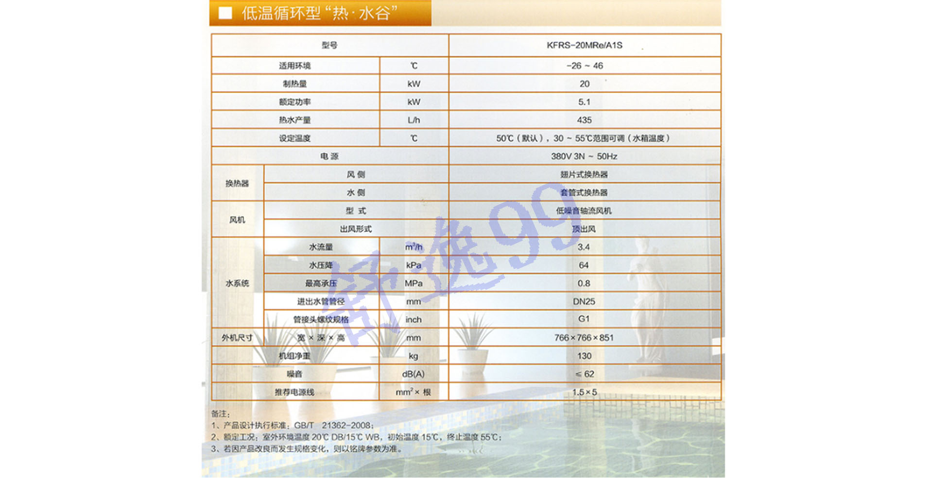 格力空氣能熱水機(jī)熱水谷KFRS-20MRe/A1S空氣源熱泵商用工程熱水機(jī)組