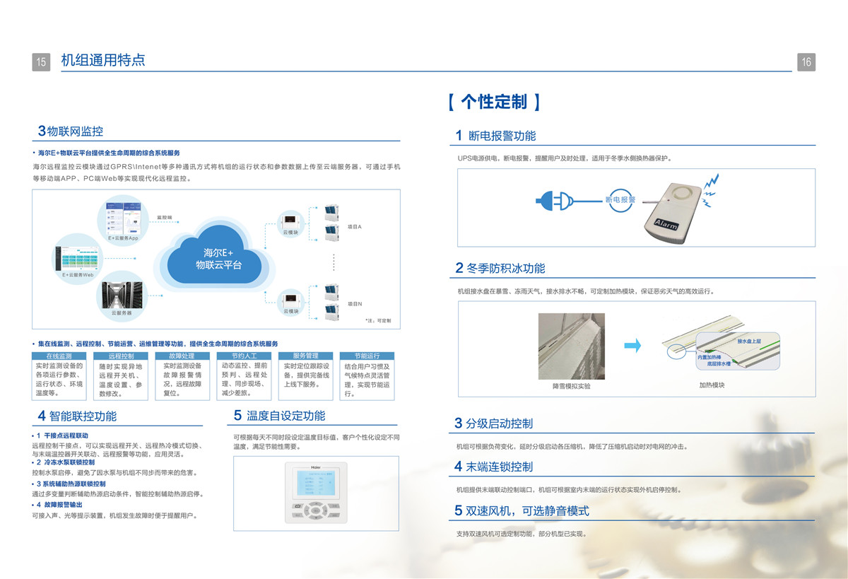 海爾中央空調(diào)風冷模塊設備